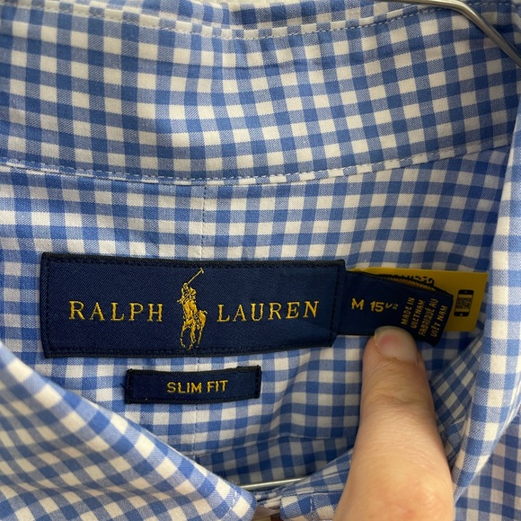 EUC Ralph Lauren Dress Shirt M Sz 15.5 - Picture 2 of 4
